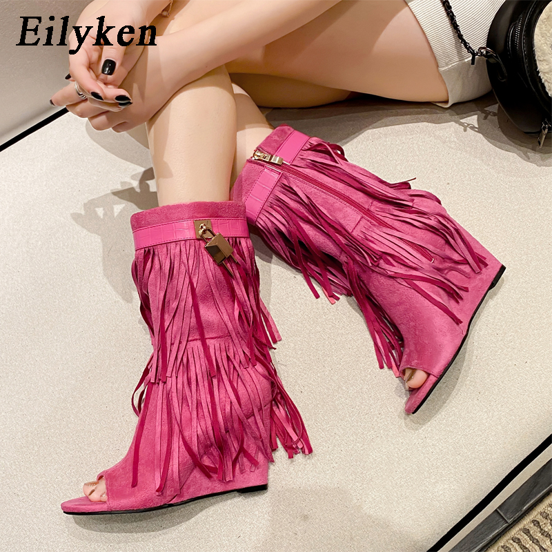 Eilyken Designer Fringe Wedges - Wedge Heeled Sneaker ulasan dan harga