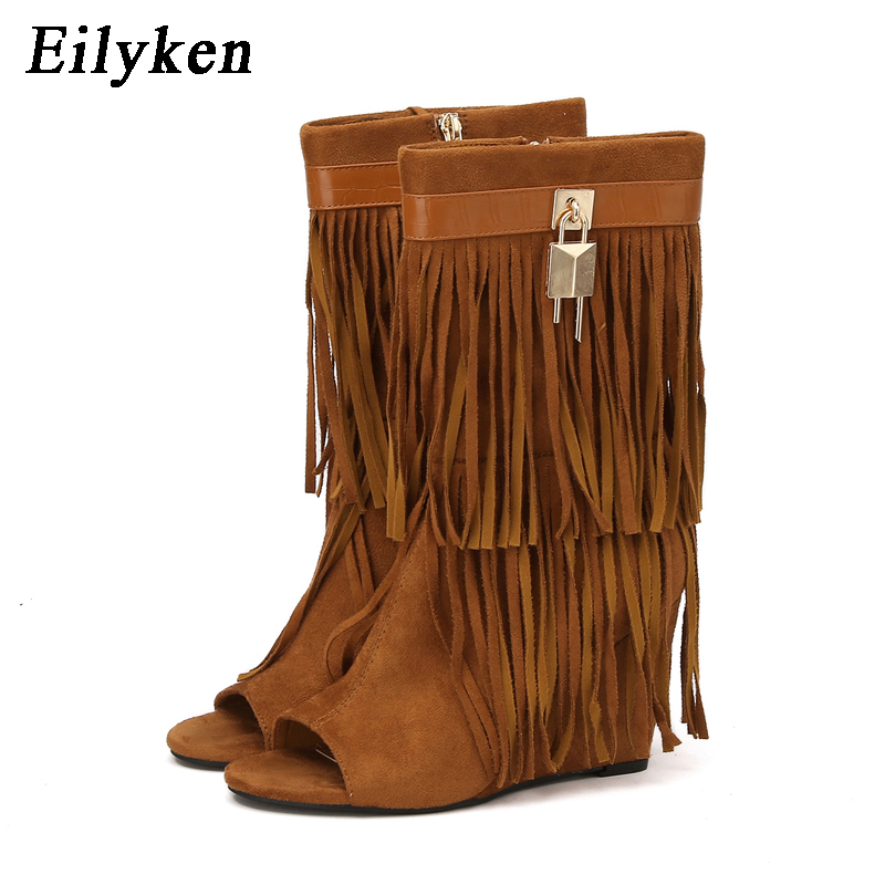 Eilyken Designer Fringe Wedges - Wedge Heeled Sneaker ulasan dan harga
