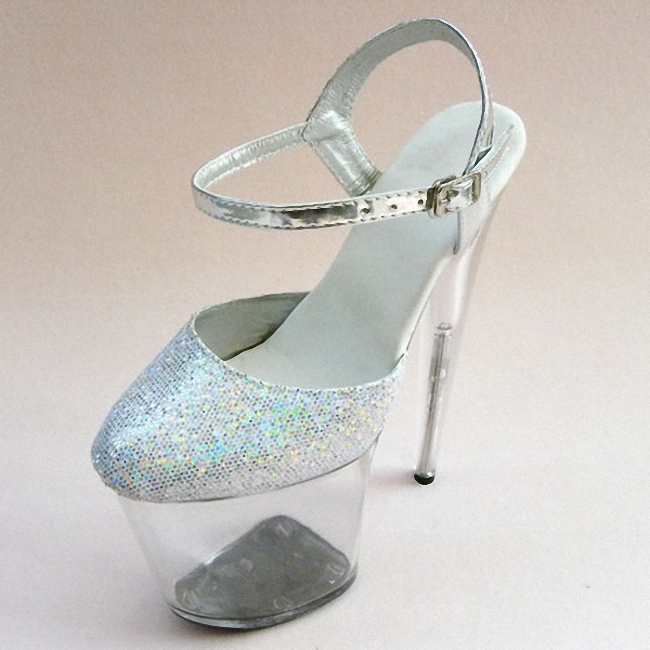 Glitter Silver 8 Inches High H - Women'S Shoes For Work ulasan dan harga