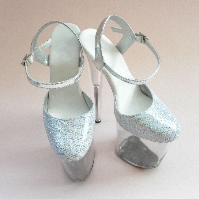 Glitter Silver 8 Inches High H - Women'S Shoes For Work ulasan dan harga